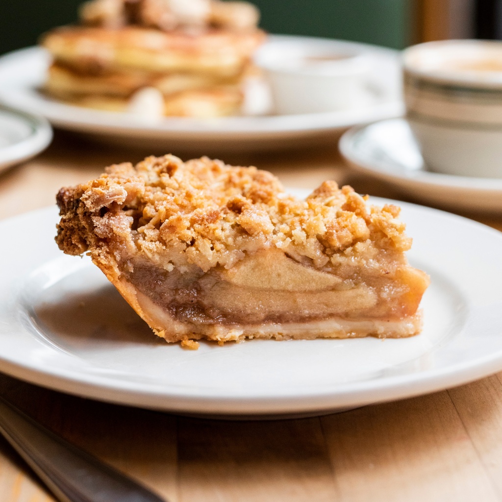 Peach Crumb pie