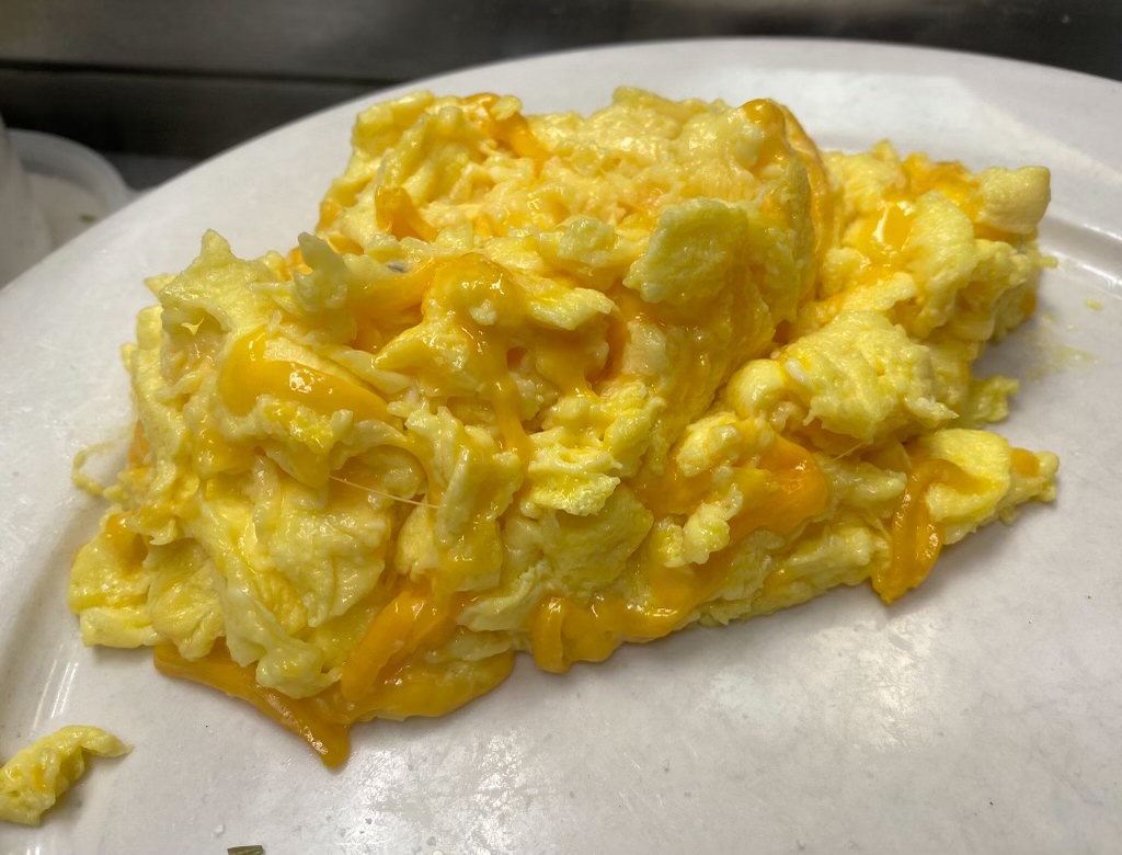 Side: Scrambled Eggs with Cheddar Cheese