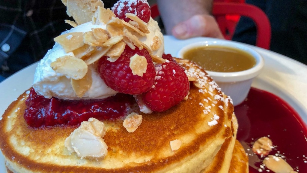 Raspberry Jam Pancakes