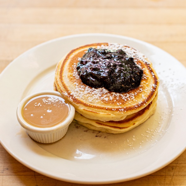 Pancakes with Warm Maple Butter