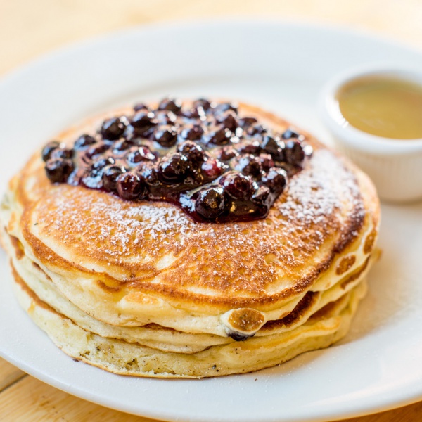Pancakes with Warm Maple Butter